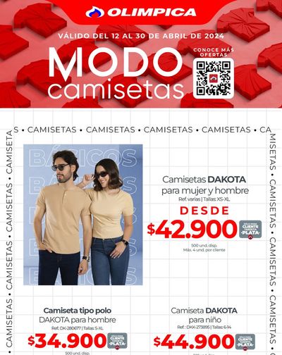 Catálogo Olímpica en Cartagena | Modo camiseta | 18/4/2024 - 30/4/2024