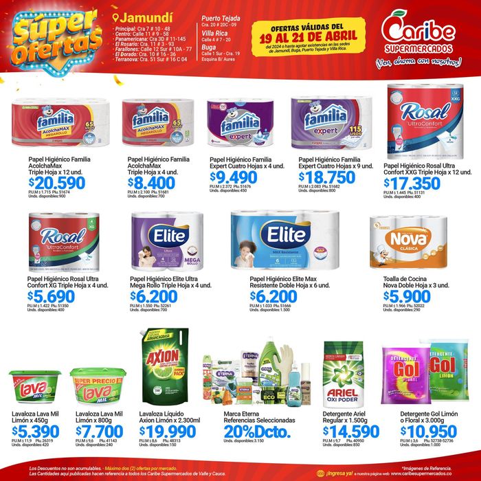 Catálogo Caribe Supermercados en Copacabana | Super ofertas | 19/4/2024 - 21/4/2024