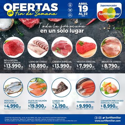 Ofertas de Supermercados en Trujillo | Ofertas de fin de semana Surtifamiliar de Surtifamiliar | 19/4/2024 - 22/4/2024