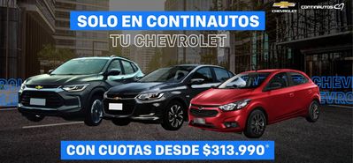 Ofertas de Carros, Motos y Repuestos en Bogotá | Solo en Continautos tu Chevrolet de Continautos | 22/4/2024 - 22/4/2025