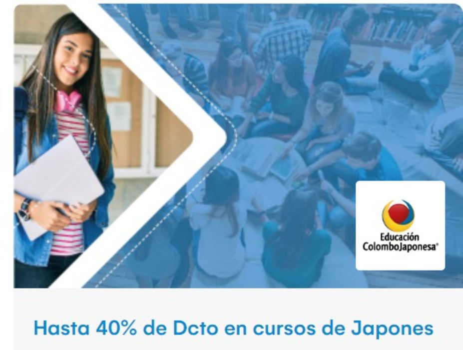Catálogo Banco de Occidente en Bucaramanga | Hasta 40% de Dcto en cursos de Japones | 22/4/2024 - 22/5/2024