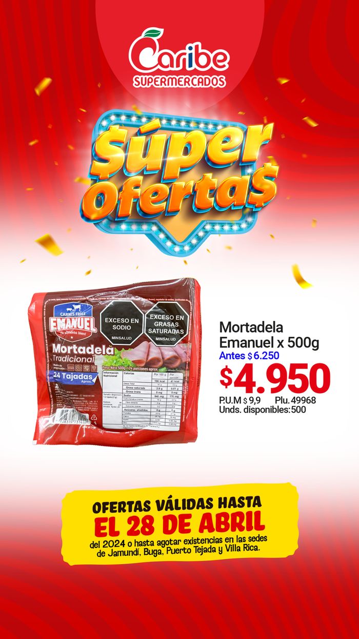 Catálogo Caribe Supermercados en Villa Rica | Super ofertas | 23/4/2024 - 28/4/2024