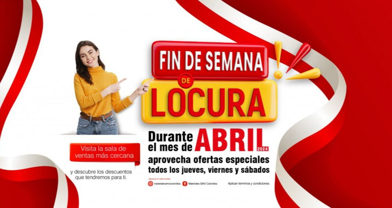 Catálogo Materiales EMO en Sabaneta | Fin de semana locura | 23/4/2024 - 30/4/2024