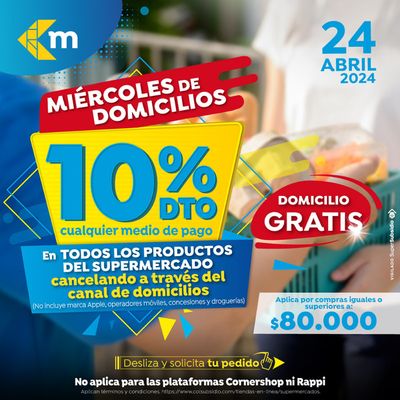 Ofertas de Supermercados en Ubaté | 10% DTO de Colsubsidio | 24/4/2024 - 24/4/2024