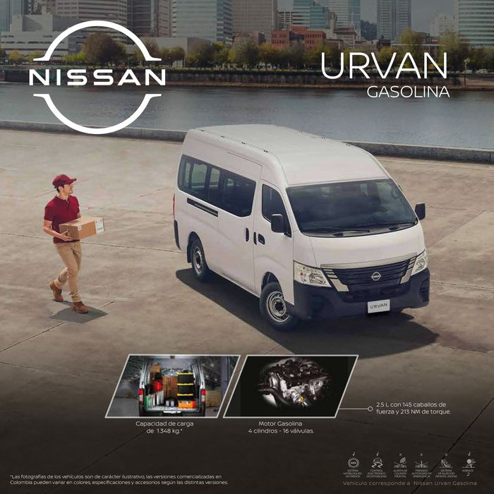 Catálogo Nissan | Nissan URVAN GASOLINA | 24/4/2024 - 24/4/2025
