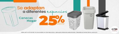 Ofertas de Hogar y Muebles en Itagüí | CANEGAS HOGAR 25% DCTO de Estra | 24/4/2024 - 30/4/2024