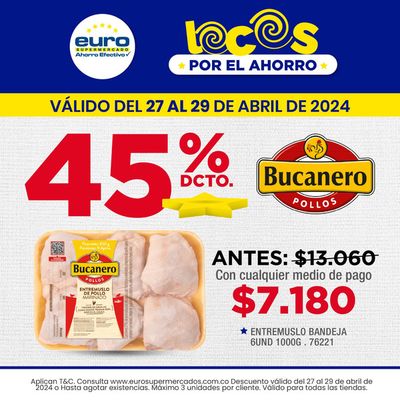 Catálogo Euro Supermercados en Sabaneta | 45% DCTO | 29/4/2024 - 29/4/2024