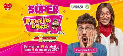 Ofertas de Supermercados en San Luis Tolima | SUPER PRECIOS LOCOS de MercaCentro | 29/4/2024 - 6/5/2024