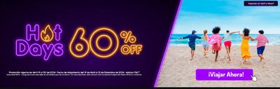 Ofertas de Viajes en Barranquilla | Hot days 60% off de On Vacation | 30/4/2024 - 31/12/2024