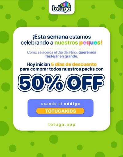 Ofertas de Juguetes y Bebés en Cartagena | 50% off de La Totuga | 30/4/2024 - 18/5/2024
