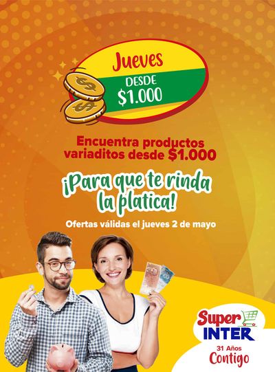 Catálogo Super Inter en Caicedonia | Jueves DESDE $1.000 | 2/5/2024 - 2/5/2024