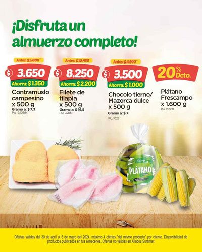 Ofertas de Supermercados en Venecia Antioquia | Ofertas Surtimax de Surtimax | 2/5/2024 - 5/5/2024