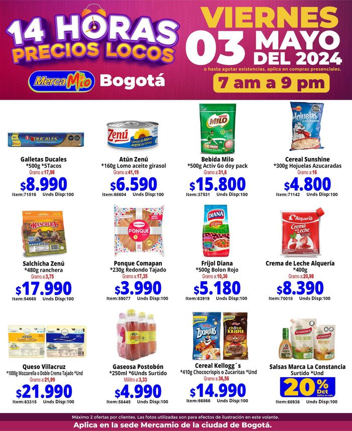 Catálogo MercaMío en Puente Aranda | 14 horas precios locos | 2/5/2024 - 3/5/2024