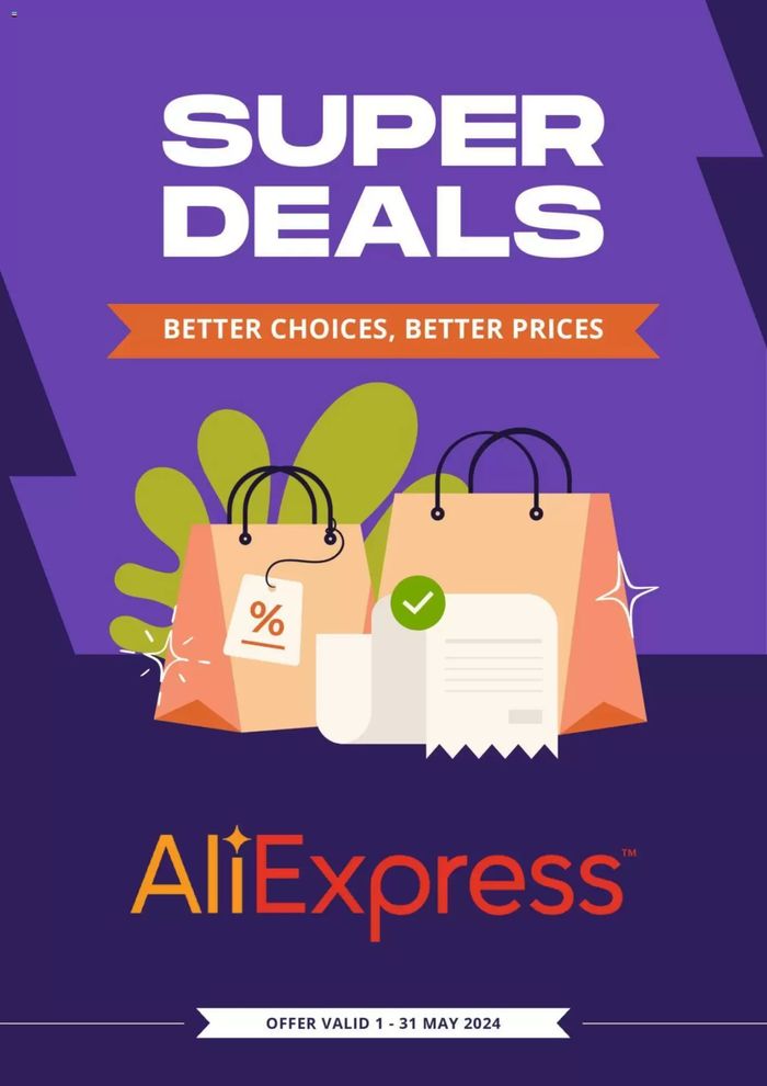 Catálogo Ali Express | SUPER DEALS | 2/5/2024 - 31/5/2024