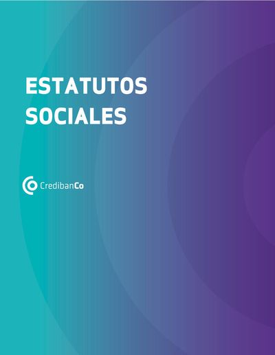 Ofertas de Bancos y Seguros en El Tambo Nariño | ESTATUTOS SOCIALES de CredibanCo | 2/5/2024 - 30/6/2024