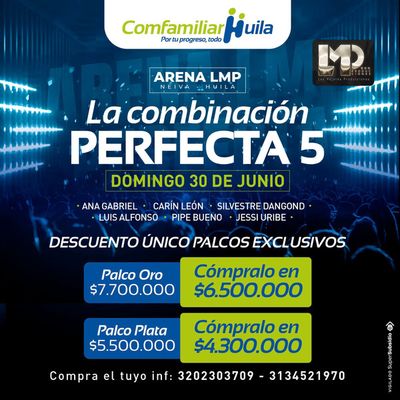 Ofertas de Supermercados en Saladoblanco | La combinacion perfecta 5 de Comfamiliar Huila | 3/5/2024 - 30/6/2024