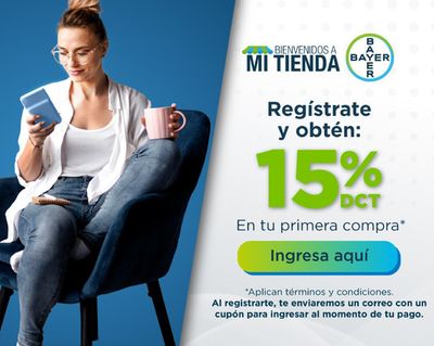 Ofertas de Farmacias, Droguerías y Ópticas en San Pelayo | 15% DE DESCUENTO de Bayer | 3/5/2024 - 17/5/2024