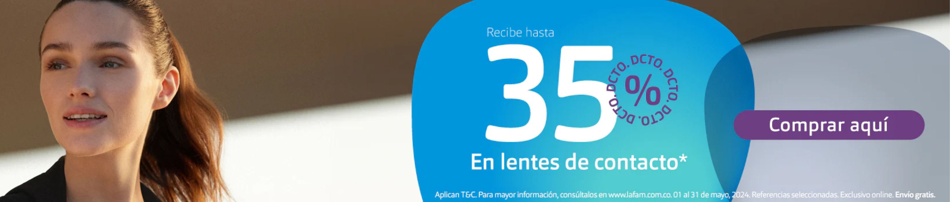 Catálogo Lafam en Bogotá | 35% DTO en lentes de contacto | 3/5/2024 - 31/5/2024