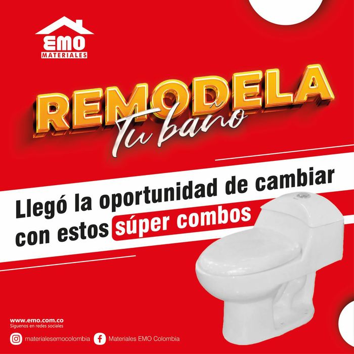 Catálogo Materiales EMO en Barranquilla | Remodela tu bano | 3/5/2024 - 31/5/2024