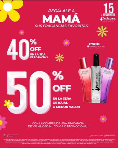Ofertas de Perfumerías y Belleza en Bogotá | Regálale a Mamá de Perfumes Factory | 9/5/2024 - 19/5/2024