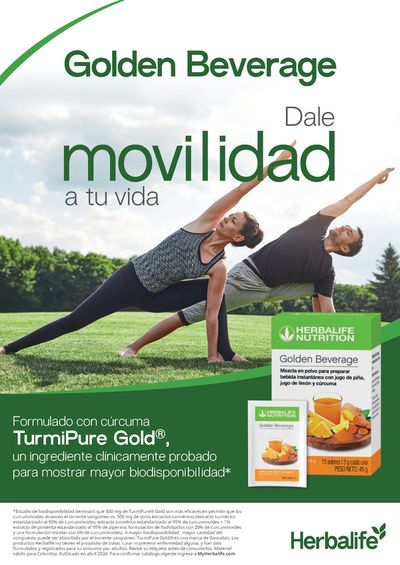 Ofertas de Farmacias, Droguerías y Ópticas en Pereira | Golden Beverage Dale Movilidad a tua Vida de Herbalife | 9/5/2024 - 31/5/2024