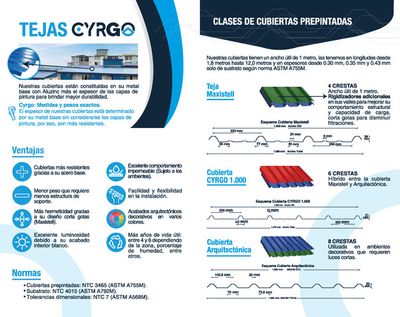 Catálogo Cyrgo en Bogotá | Tejas Metallica | 9/5/2024 - 31/12/2024
