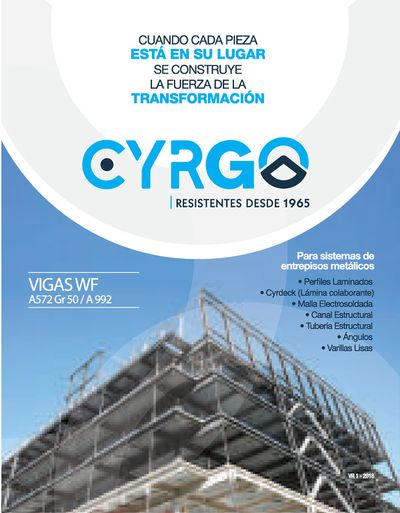 Catálogo Cyrgo en Medellín | Vigas W | 9/5/2024 - 31/12/2024