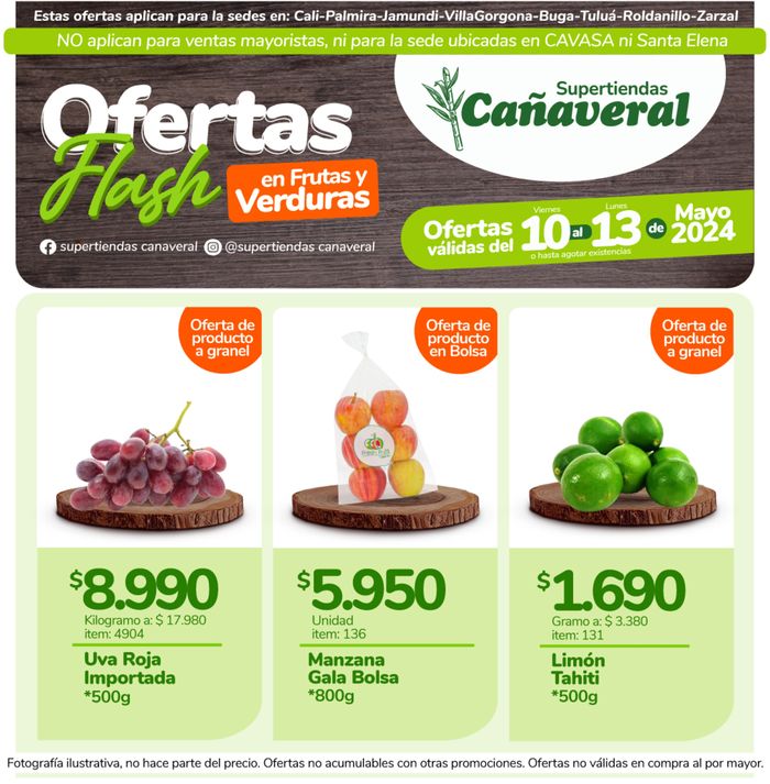 Catálogo Supertiendas Cañaveral en Cali | Ofertas Supertiendas Cañaveral | 10/5/2024 - 13/5/2024