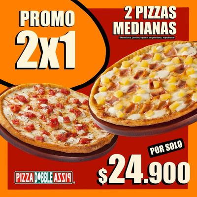 Ofertas de Restaurantes en Medellín | Ofertas Especiales Pizza Doble Pizza de Pizza Doble Pizza | 16/5/2024 - 16/6/2024