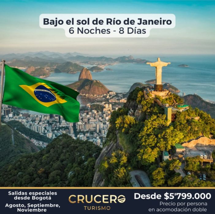 Catálogo Crucero Turismo en Cali | Bajo el sol de Rio de Janeiro | 16/5/2024 - 16/6/2024