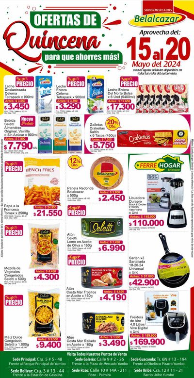 Ofertas de Supermercados en La Cumbre | Ofertas de quincena de Belalcazar | 17/5/2024 - 20/5/2024