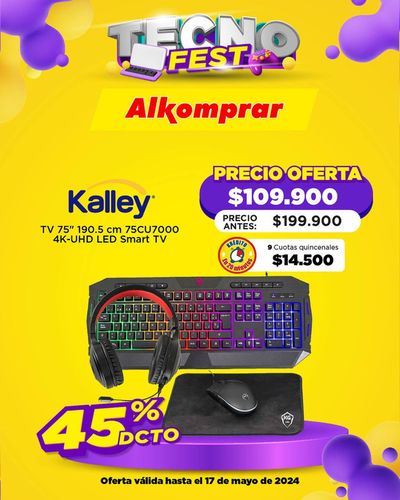 Ofertas de Informática y Electrónica en Bucaramanga | Tecno Fest de Alkomprar | 17/5/2024 - 17/5/2024