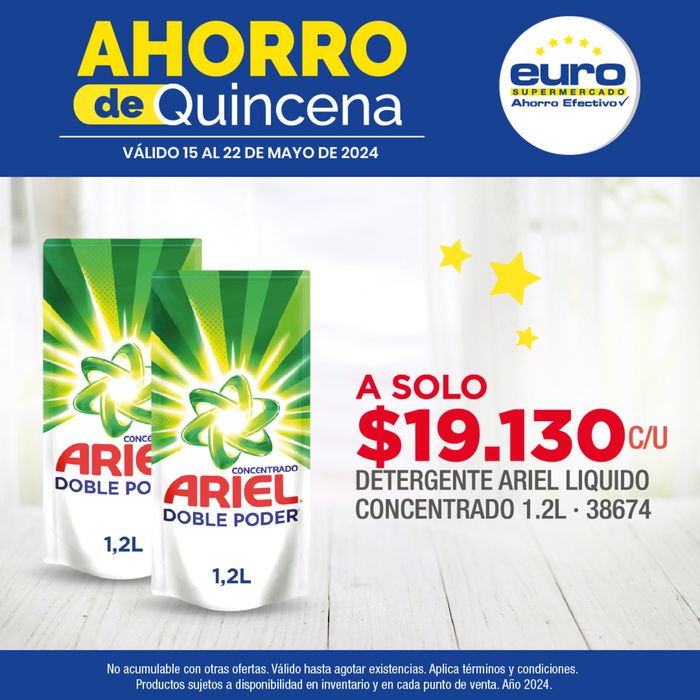 Catálogo Euro Supermercados en Medellín | Ahorro de quincena | 20/5/2024 - 22/5/2024