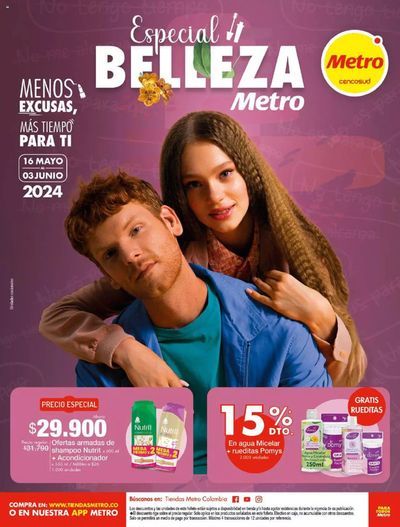 Ofertas de Supermercados en Yumbo | Especial Belleza Metro de Metro | 28/5/2024 - 3/6/2024