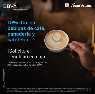 Ofertas de Bancos y Seguros en Santo Tomás | 10% de descuento  de BBVA | 6/6/2024 - 31/8/2024