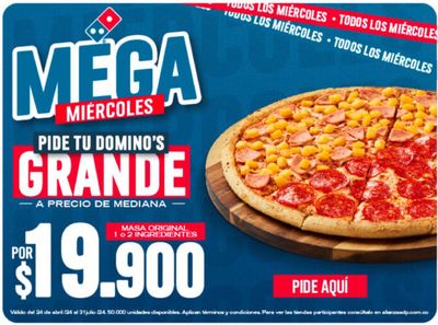 Ofertas de Restaurantes en Sabaneta | Oferta Especial Domino's Pizza de Domino's Pizza | 10/7/2024 - 31/7/2024