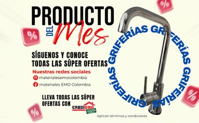 Ofertas de Ferreterías y Construcción en Medellín | Producto del mes de Materiales EMO | 11/7/2024 - 31/7/2024