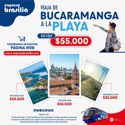 Ofertas de Viajes en Bogotá | Ofertas Especiales de Expreso Brasilia | 15/7/2024 - 31/7/2024
