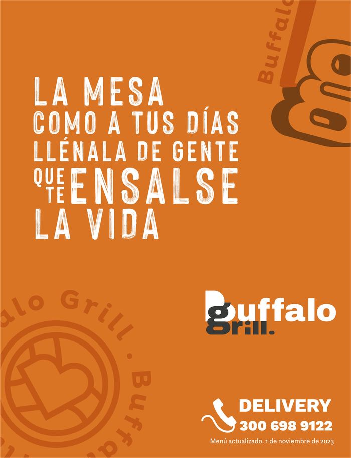 Catálogo Buffalo Grill Parrilla | Menú domicilio  | 15/7/2024 - 31/10/2024