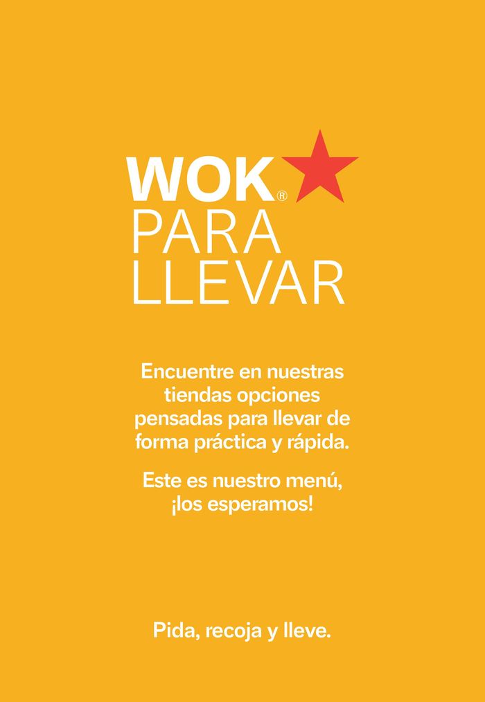 Catálogo Wok | Menù Wok Para Llevar | 16/7/2024 - 31/12/2024
