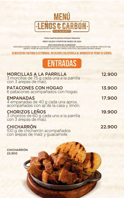 Ofertas de Restaurantes en Rionegro Antioquia | CARTA-DIGITAL-FoodCourt de Leños & Carbón | 16/7/2024 - 31/7/2024