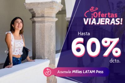 Ofertas de Viajes en Bucaramanga | Hasta 60% off de Latam | 25/7/2024 - 25/8/2024