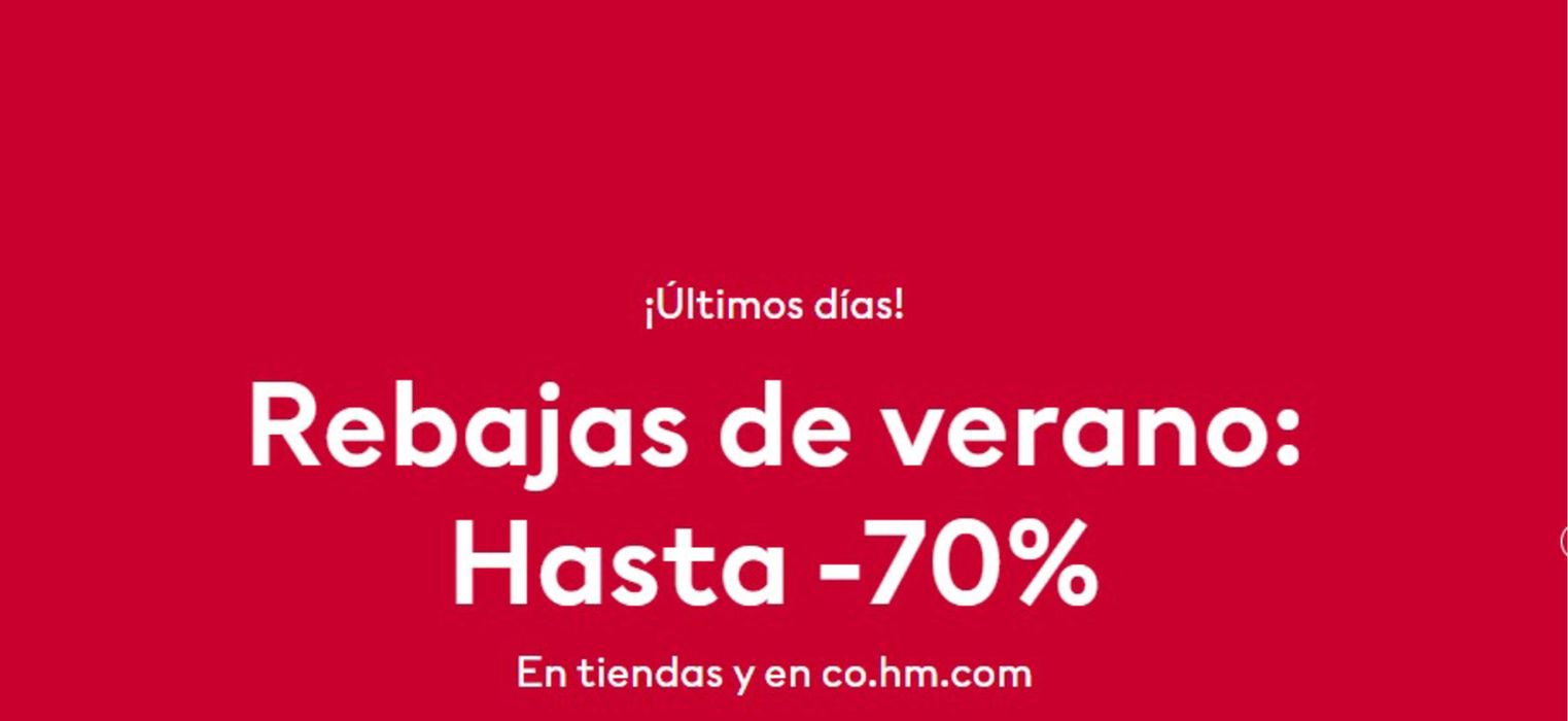 Catálogo H&M | Hasta -70% off | 25/7/2024 - 11/8/2024