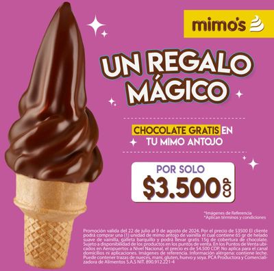 Ofertas de Restaurantes en Barranquilla | Un Regalo Mágico de Helados Mimo's | 26/7/2024 - 9/8/2024