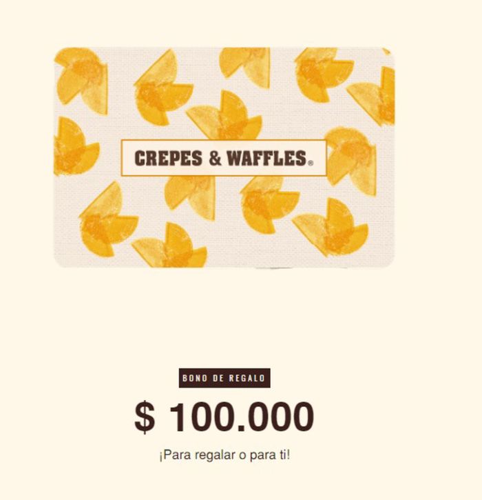 Catálogo Crepes & Waffles en Cartagena | Oferta Especial Crepes & Waffles | 3/9/2024 - 30/9/2024