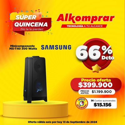 Catálogo Alkomprar en Soacha | Ofertas principales para todos los cazadores de gangas | 14/9/2024 - 28/9/2024