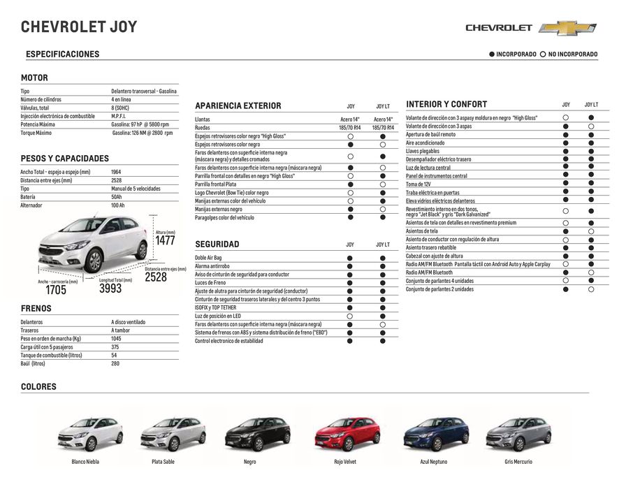 Catálogo Ayurá Motor en Bello | Chevrolet JOY 2024 | 10/4/2023 - 30/6/2024