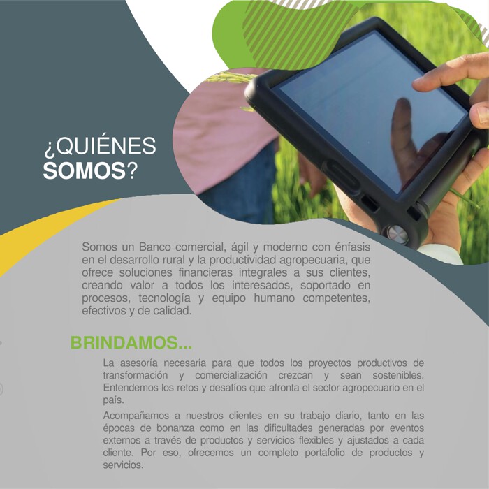 Catálogo Banco Agrario de Colombia | Portafolio de Productos Financieros | 15/1/2023 - 31/12/2023