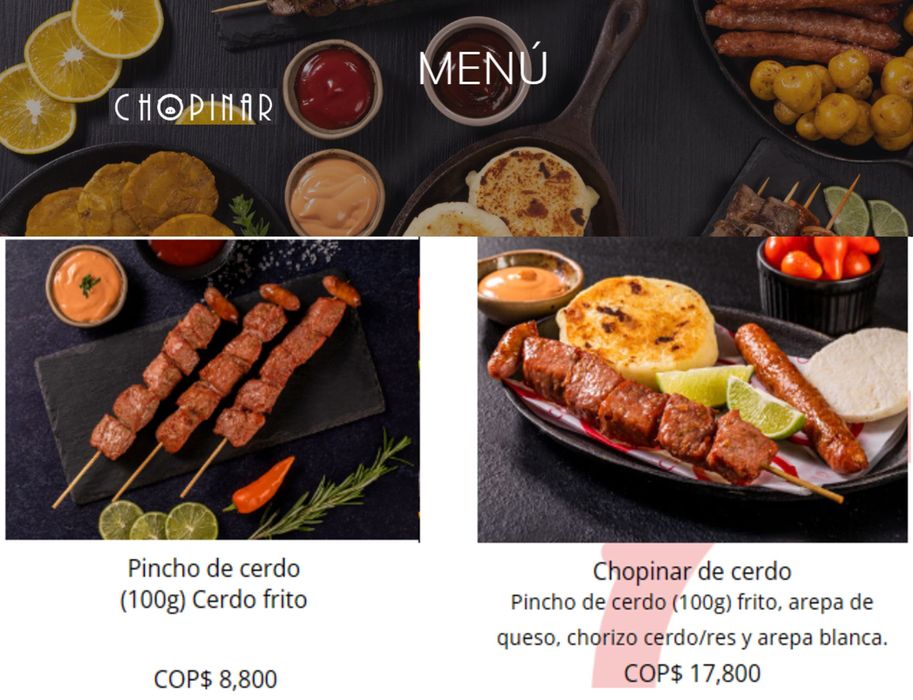 Catálogo Chopinar | Nuestro Menú Chopinar | 14/7/2023 - 31/10/2023