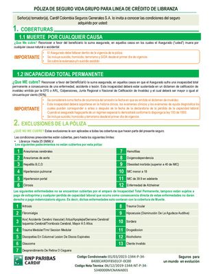 Catálogo Credivalores | Condiciones Generales Libranza | 15/8/2023 - 28/2/2025